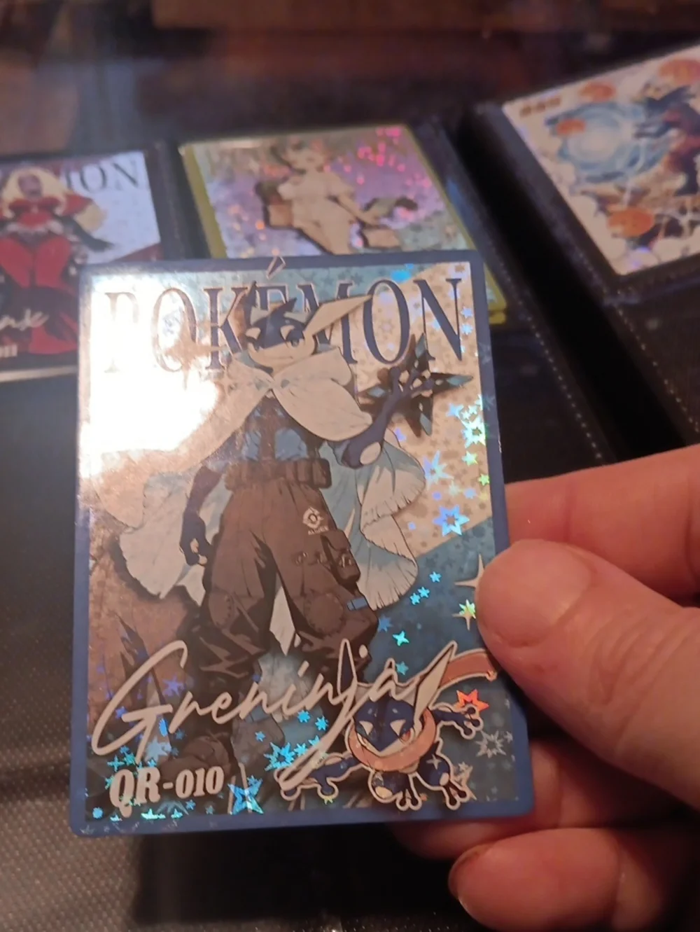 Pokemon Greninja Holographic Blue Trading Card
